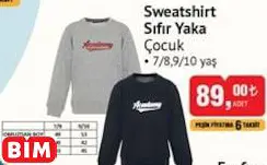 SWEATSHİRT SIFIR YAKA ÇOCUK